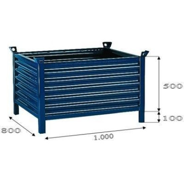 Containers and Baskets--Container 1000x800mm (plate) 2