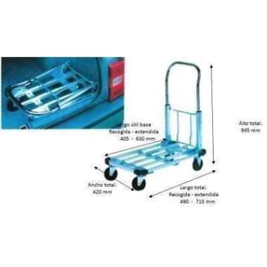 Manual and electric carts--Platform mini foldable 2