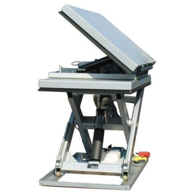 Spezielle Tische--Elektrischer Hubtisch (45. neigung) 2000kg bis 800mm 1500x1100mm 2