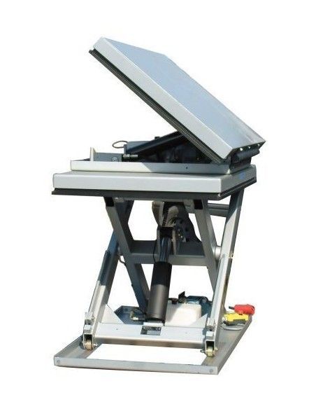 Special Lift Tables--Electric lifting table (45th tilt) 2000kg to 800mm 1500x1100mm