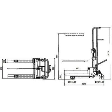 Manuelle Stapler--Manueller Stapler 400kg bis 850mm 2