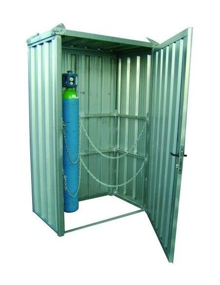 Armarios--Caseta galvanizada para 14 botellas sin suelo