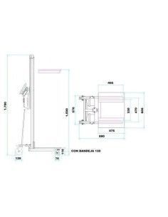Apiladores Eléctricos--Apilador Eléctrico 150kg a 1520mm (ligero) 2