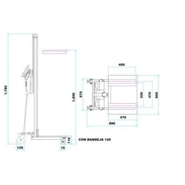 Electric Stackers--Electric stacker 150kg to 1520mm (light) 2