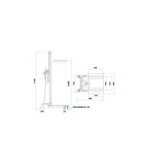 Halbelektrische Stapler--Elektrische Halbstackmaschine 200kg bis 2000 mm