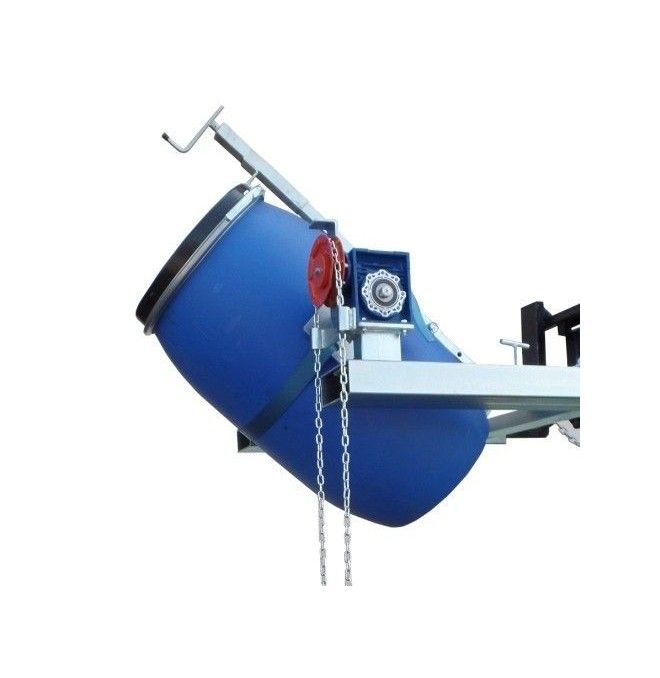 For loading pumps and drums-- front drum truck with chain