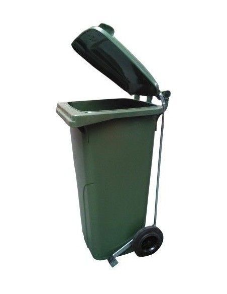 Plastic and Sheet Metal Drum-120L trash bucket with pedal