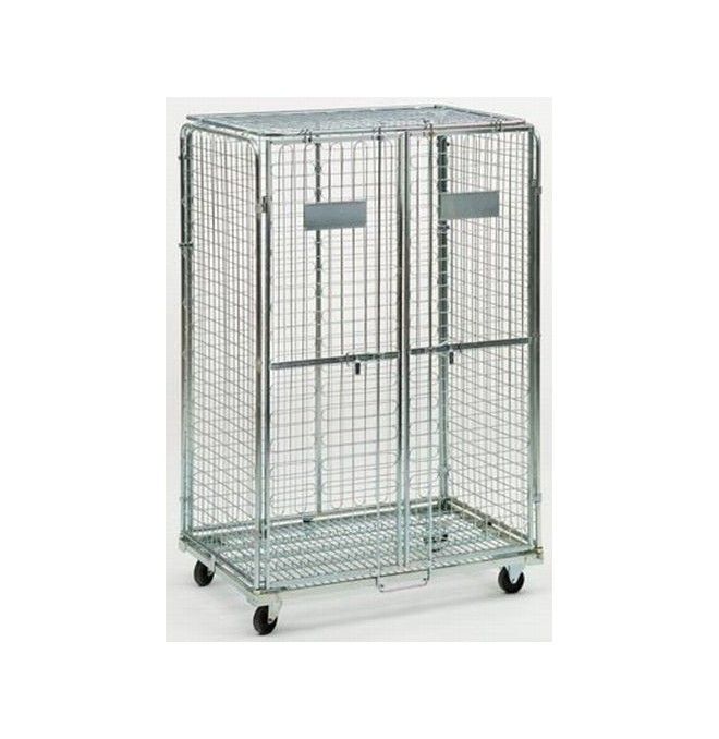 Bin, Cages and Roll Containers--Cart enclosed with double security door