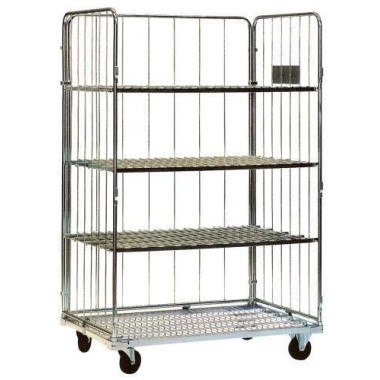 Cestones, jaulas y roll containers--Cestón de 3 baldas 600kg de capacidad