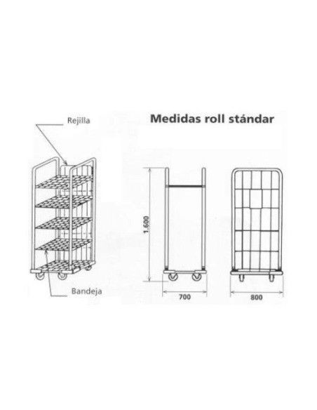 Bin, Cages and Roll Containers--Rear Part Roll