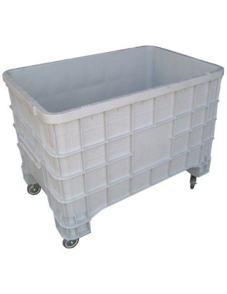 Recipientes e Cestos--Recipiente plástico com rodas 300kg