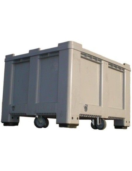 Containers and Baskets--Container smooth plastic with wheels