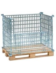 Paniers, Cages et Roll Conteneurs--Conteneur grille pliante haute