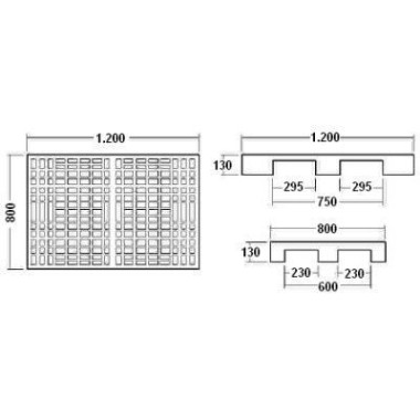 Containers and Baskets--Palet legs 1200x800 2