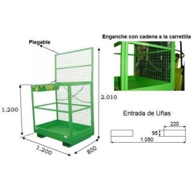 Piattaforme di Sicurezza--Gabbia Gente frontale sensibile 2
