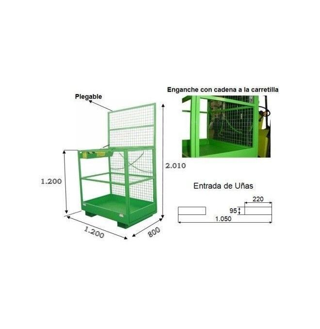 Piattaforme di Sicurezza--Gabbia Gente frontale sensibile