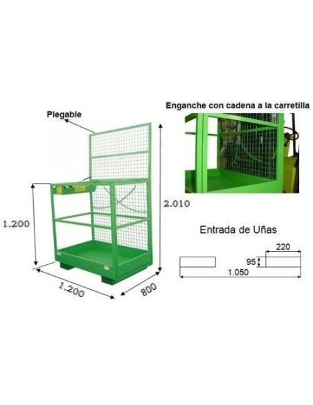 Piattaforme di Sicurezza--Gabbia Gente frontale sensibile