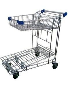 Supermarchés et entrepôts--Carrito autoservices avec panier