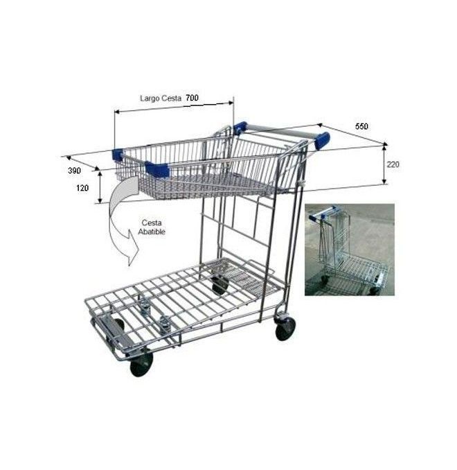 Supermarchés et entrepôts--Carrito autoservices avec panier