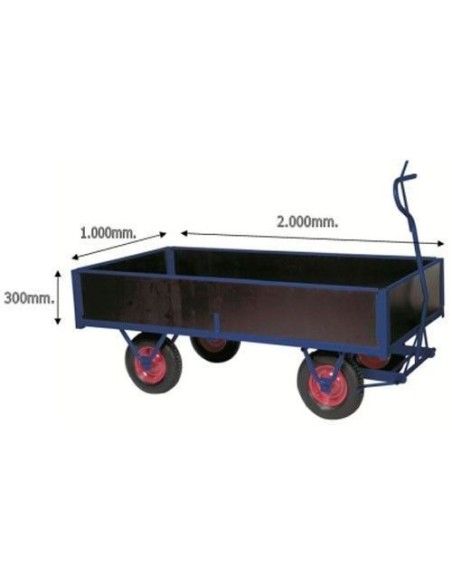 Reboques e Tanques--Reboque madeira de 750Kg