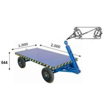 Trailersand Tanks--Trailer double 2000Kg