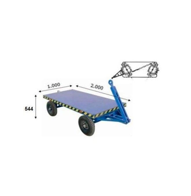Trailersand Tanks--Trailer double 2000Kg