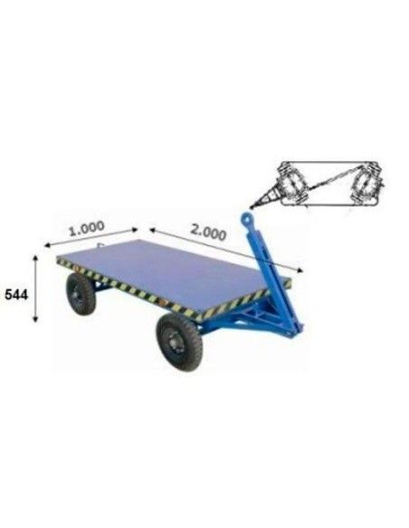 Trailersand Tanks--Trailer double 2000Kg