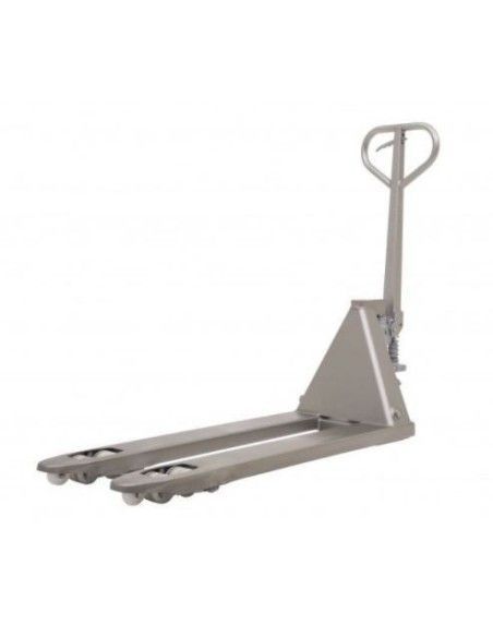 Stainless Steel and Galvanized Pallet Trucks--Pallet truck 1130x520mm (Inox)