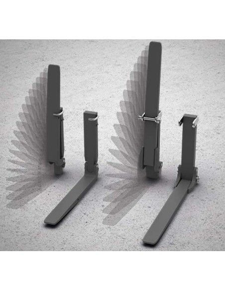 Forks and Accessories-- folding lockers for forklift