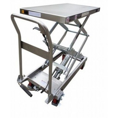 Manual tables..-Manual lifting table 350kg to 1370mm (INOX)
