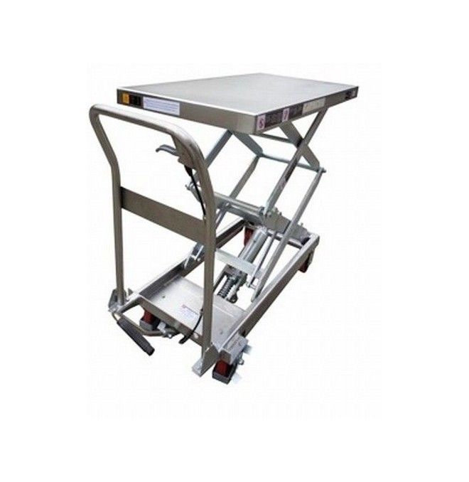Mesas manuais..-Mesa elevatória manual 350kg a 1370mm (INOX)
