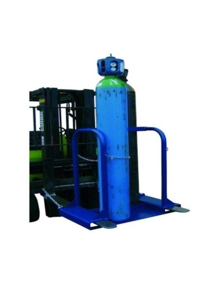 To load pumps and drums--Support for 4 welding bottles