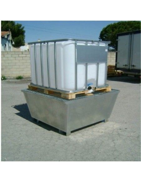 Fusti in Plastica e Lamiera-1000L secchio zincato