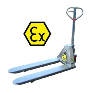 Terre spéciale - Transphaque manuelle de 2500kg ATEX - Sécurité industrielle