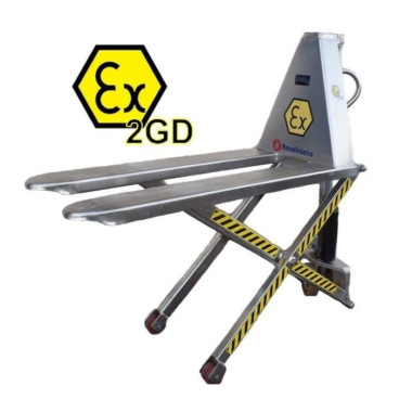 Special Pallet Trucks--Scissor pallet truck manual ATEX INOX 1000 kg