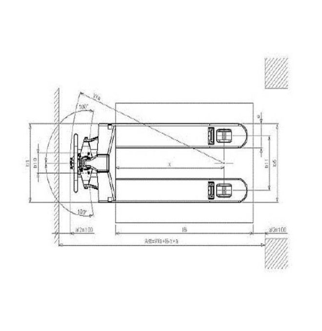 Transpallet Manuali--Transpallet manuale Elevazione rapida 1150x525, 2500 kg