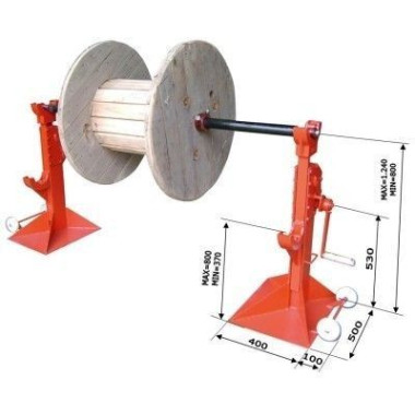Hydraulic jacks-Pareja cat portabobinas 5000Kg 2