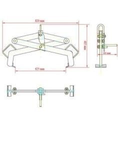 Carga de bombonas y bidones--Implemento para bidones 2