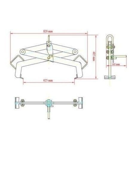 Carga de bombonas y bidones--Implemento para bidones