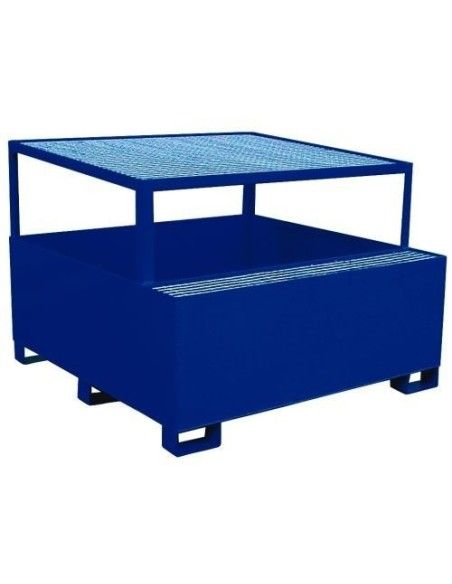 Secchi in polietilene e metallo --Cubeta con supporto 1.000L
