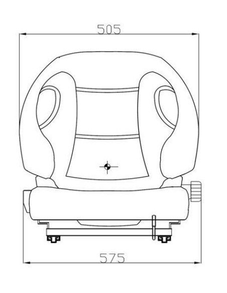 Sièges et Leurs Accessoires-Venez Seat pour chariot élévateur, avec ceinture inclus