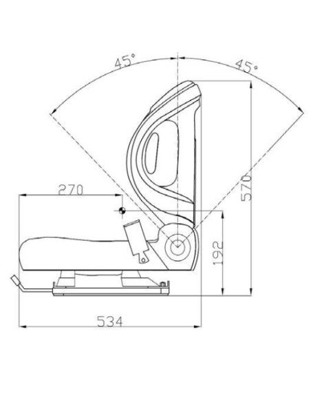 Sedili e Loro Accessori-Sedile di vino per carrello elevatore, con cintura inclusa