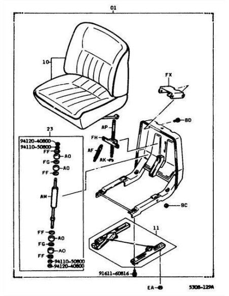 Seats and Accessories-TYMBIA-Seat with Mechanical Suspension and Belt