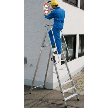 Treppe--Leiter schere mit großer plattform