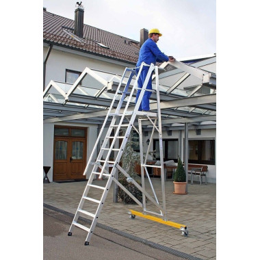 Escaliers--Échelle stockage standard en aluminium
