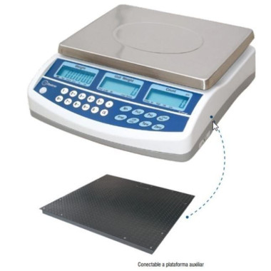 Plataformas de pesaje--Bascula cuentapiezas Verificada 30Kg 2