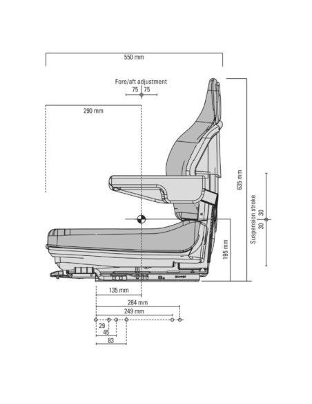 Sièges et Leurs Accessoires--G20 Grammer Seat chariot élévateur