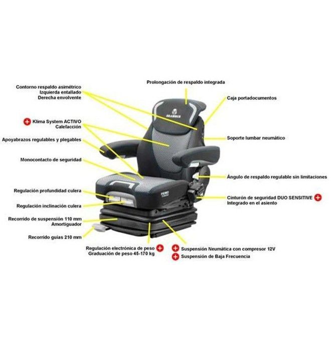 Sedili e Loro Accessori--Asiento Grammer Primo Evolution carrello elevatore