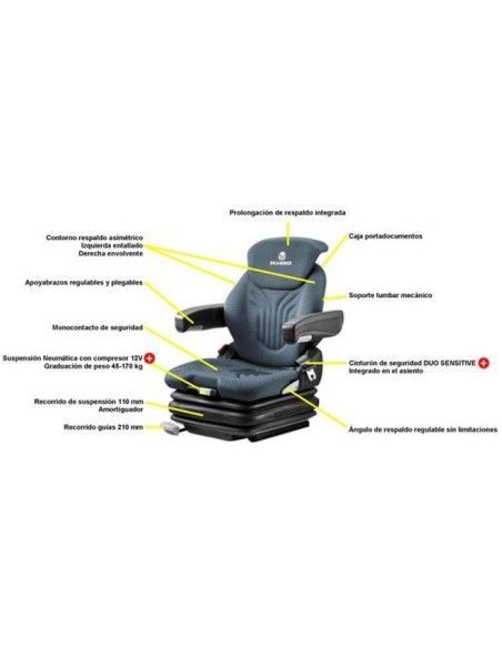 Sedili e Loro Accessori-Asiento Grammer Primo XL carrello elevatore