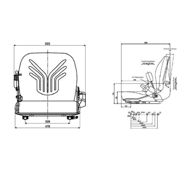Seats and Accessories--Grammer B12 Seat for forklift